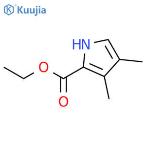 Ethyl 3,4-dimethyl-1H-pyrrole-2-carboxylate structure