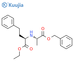 (-)-N-(1-R-Ethoxycarbonxyl-3-phenylpropyl)-L-alanine Benzyl Ester structure
