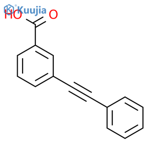 3-(2-phenylethynyl)benzoic acid structure