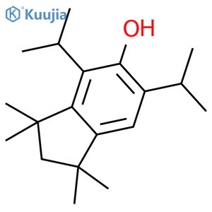 4,6-bis(isopropyl)-1,1,3,3-tetramethylindan-5-ol structure