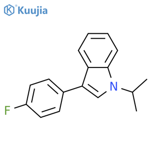 1-Isopropyl-3-(4-fluorophenyl)indole structure