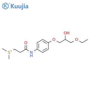 Sulfonium, [3-[[4-(3-ethoxy-2-hydroxypropoxy)phenyl]amino]-3-oxopropyl]dimethyl- structure