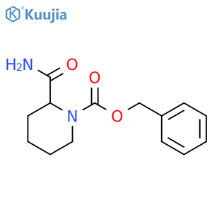 Benzyl 2-carbamoylpiperidine-1-carboxylate structure