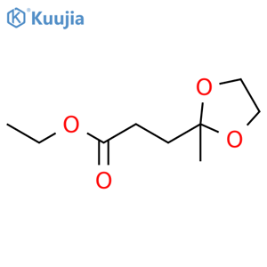 Ethyl 3-(2-methyl-1,3dioxolan-2-yl)propanoate structure