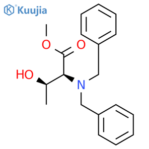 Threonine, N,N-bis(phenylmethyl)-, methyl ester structure