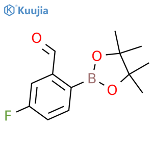 5-Fluoro-2-(4,4,5,5-tetramethyl-1,3,2-dioxaborolan-2-yl)benzaldehyde structure