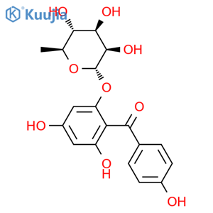 Iriflophenone 2-O-alpha-L-rhamnopyranoside structure