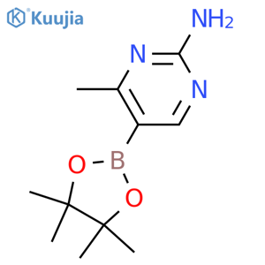 4-Methyl-5-(4,4,5,5-tetramethyl-1,3,2-dioxaborolan-2-YL)pyrimidin-2-amine structure