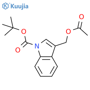 1,1-Dimethylethyl 3-[(acetyloxy)methyl]-1H-indole-1-carboxylate structure