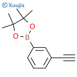 2-(3-Ethynylphenyl)-4,4,5,5-tetramethyl-1,3,2-dioxaborolane structure