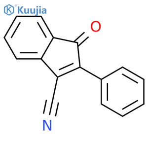 1H-Indene-3-carbonitrile, 1-oxo-2-phenyl- structure