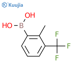 2-Methyl-3-(trifluoromethyl)phenylboronic acid structure