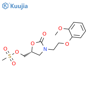 (5R)-3-[2-(2-Methoxyphenoxy)ethyl]-5-[[(methylsulfonyl)oxy]methyl]-2-oxazolidinone structure