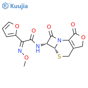 (aZ)-a-(Methoxyimino)-N-(5aR,6R)-1,4,5a,6-tetrahydro-1,7-dioxo-3H,7H-azeto2,1-bfuro3,4-d1,3thiazin-6-yl-2-furanacetamide structure