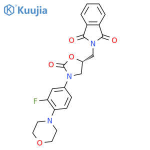 2-(5R)-3-3-Fluoro-4-(4-morpholinyl)phenyl-2-oxo-5-oxazolidinylmethyl-1H-isoindole-1,3(2H)-dione structure