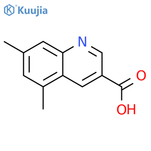 5,7-Dimethylquinoline-3-carboxylic acid structure