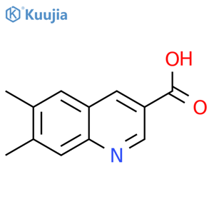 6,7-Dimethylquinoline-3-carboxylic acid structure