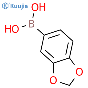 (2H-1,3-benzodioxol-5-yl)boronic acid structure