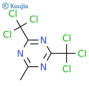 2-Methyl-4,6-bis(trichloromethyl)-1,3,5-triazine structure