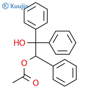 (S)-2-Hydroxy-1,2,2-triphenylethyl acetate structure