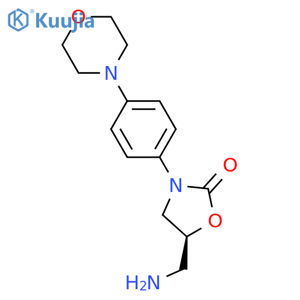 (S)-5-Aminomethyl-3-(4-morpholinophenyl)-1,3-oxazolidin-2-one structure