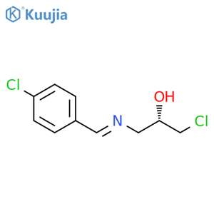 (S,E)-1-Chloro-3-(4-chlorobenzylideneamino)propan-2-ol structure