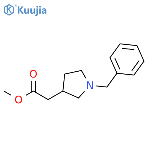 Methyl 2-(1-benzylpyrrolidin-3-yl)acetate structure