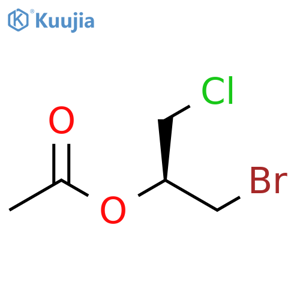 2-Propanol, 1-bromo-3-chloro-, 2-acetate, (2S)- structure