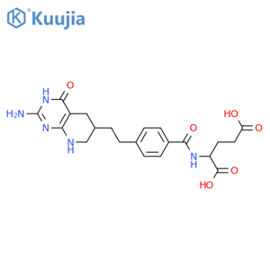 (2S)-2-{4-(2-{2-amino-4-oxo-1H,4H,5H,6H,7H,8H-pyrido2,3-dpyrimidin-6-yl}ethyl)phenylformamido}pentanedioic acid structure