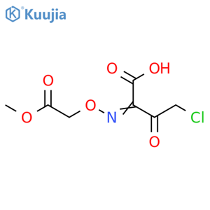 4-Chloro-2-(Z)-methoxycarbonylmethoxyimino-3-oxobutyric acid structure