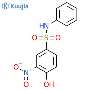 4-hydroxy-3-nitro-N-phenylbenzenesulfonamide structure