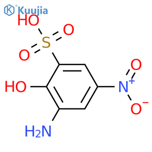 2-Amino-4-nitrophenol-6-sulfonic Acid structure