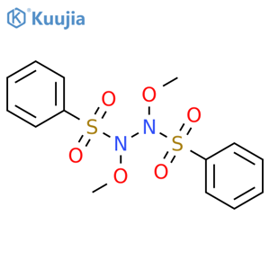 Benzenesulfonamide, N-methoxy-N-[methoxy(phenylsulfonyl)amino]- structure