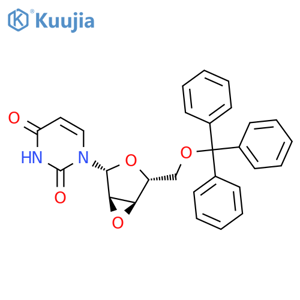 5’-O-Trityluridine-2’,3’-lyxo-epoxide structure