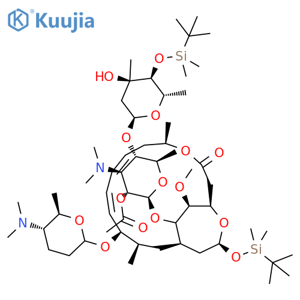 2’-O-Acetyl-4’’-O-tert-butyldimethylsilylspiramycin I 3,18-(O-tert-Butyldimethylsilyl)acetal structure