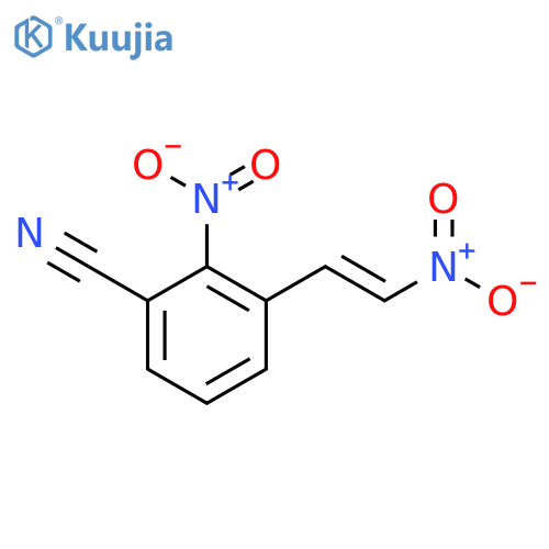 Benzonitrile, 2-nitro-3-(2-nitroethenyl)-, (E)- (9CI) structure