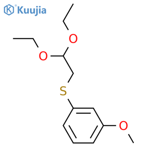 Benzene, 1-[(2,2-diethoxyethyl)thio]-3-methoxy- structure