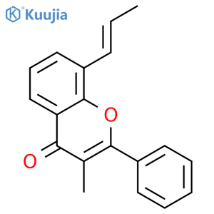 (E)-3-Methyl-2-phenyl-8-(prop-1-enyl)-4H-chromen-4-one structure