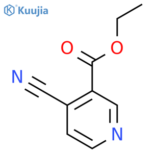 4-cyano-3-Pyridinecarboxylic acid ethyl ester structure