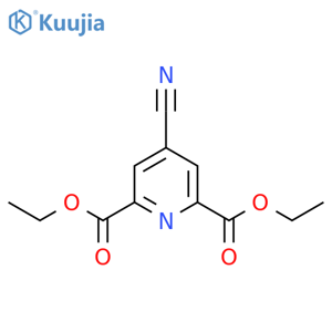 2,6-diethyl 4-cyanopyridine-2,6-dicarboxylate structure