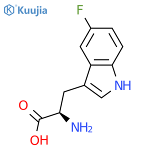 5-Fluoro-D-tryptophan structure