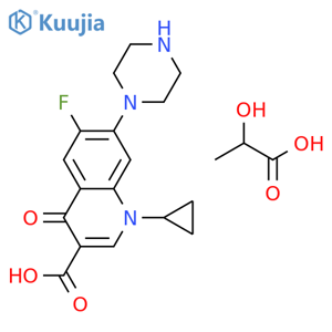 Ciprofloxacin lactate structure