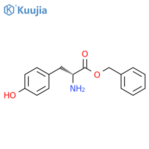 benzyl (2R)-2-amino-3-(4-hydroxyphenyl)propanoate structure