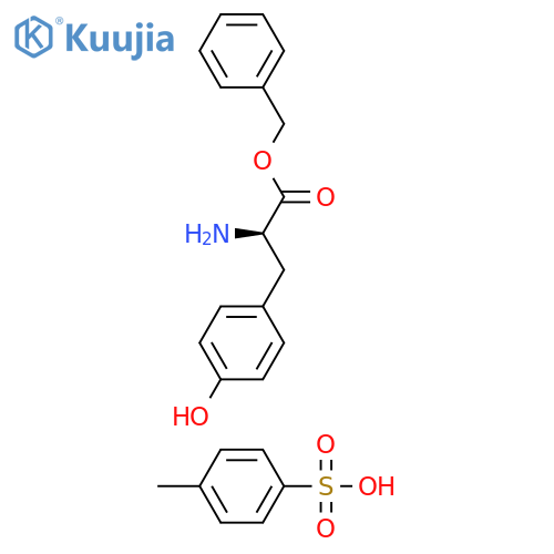 (R)-Benzyl 2-Amino-3-(4-hydroxyphenyl)propanoate 4-methylbenzenesulfonate structure