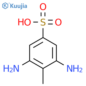 3,5-Diamino-4-methylbenzenesulfonic acid structure