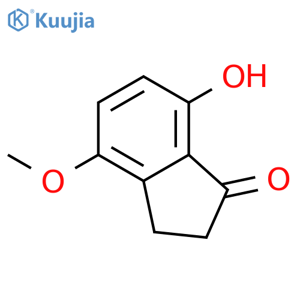 7-Hydroxy-4-methoxy-1-indanone structure