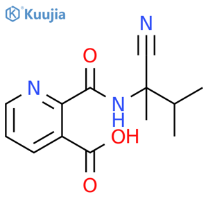 3-Pyridinecarboxylic acid, 2-[[(1-cyano-1,2-dimethylpropyl)amino]carbonyl]- structure