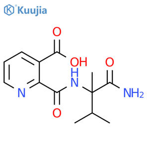 3-Pyridinecarboxylic acid, 2-[[[1-(aminocarbonyl)-1,2-dimethylpropyl]amino]carbonyl]- structure