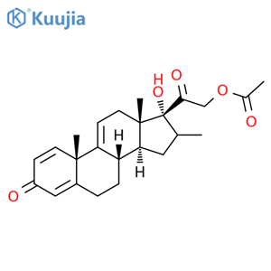 Pregna-1,4,9(11)-triene-3,20-dione, 21-(acetyloxy)-17-hydroxy-16-methyl- (9CI) structure