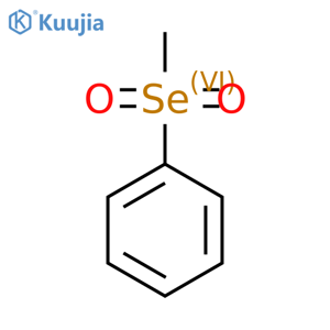 Benzene, (methylselenonyl)- structure